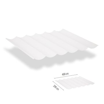 Faltsonnensegel inkl. Befestigungsset 2.90x4.00 - Arctic White