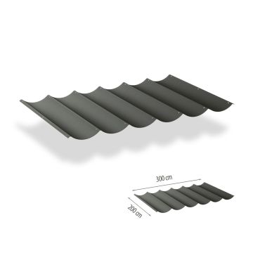 Faltsonnensegel inkl. Befestigungsset 2.00x3.00 - Deep Grey