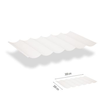 Faltsonnensegel inkl. Befestigungsset 2.00x3.00 - Mineral White