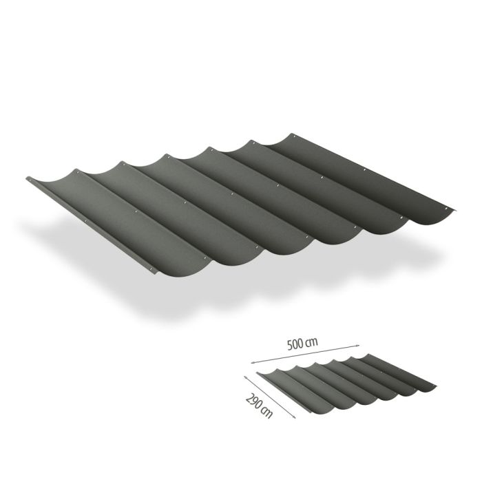 Faltsonnensegel inkl. Befestigungsset 2.90x5.00 - Deep Grey main product photo