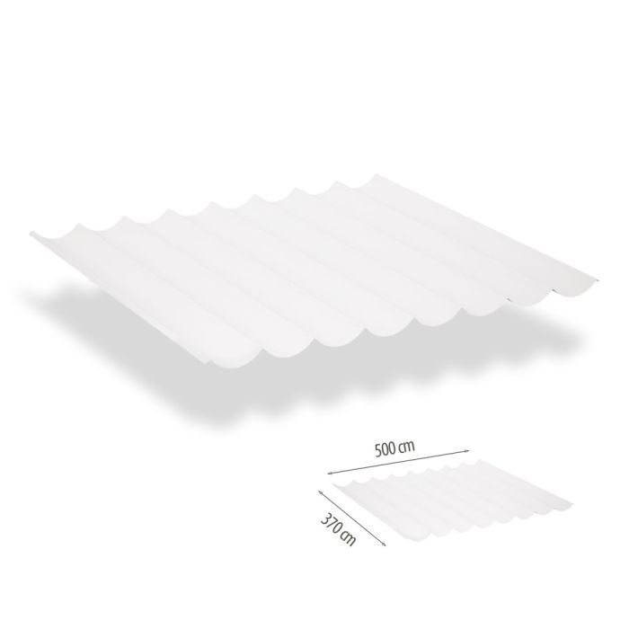 Faltsonnensegel inkl. Befestigungsset 3.70x5.00 - Arctic White main product photo