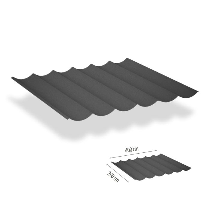 Faltsonnensegel inkl. Befestigungsset 2.90x4.00 - Soft Black wasserdicht main product photo