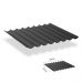 Faltsonnensegel inkl. Befestigungsset 3.70x6.00 - Carbon Black