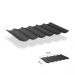 Faltsonnensegel inkl. Befestigungsset 2.00x5.00 - Carbon Black